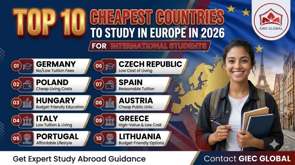 Cheapest Countries in Europe to Study