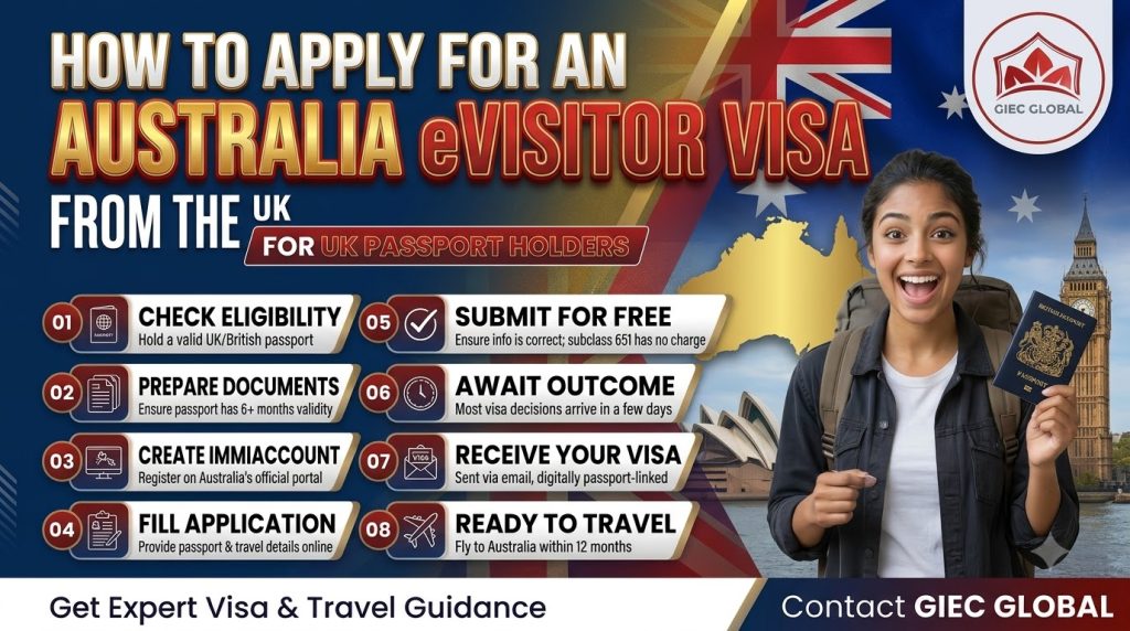 How to Apply for an Australia eVisitor Visa from the UK